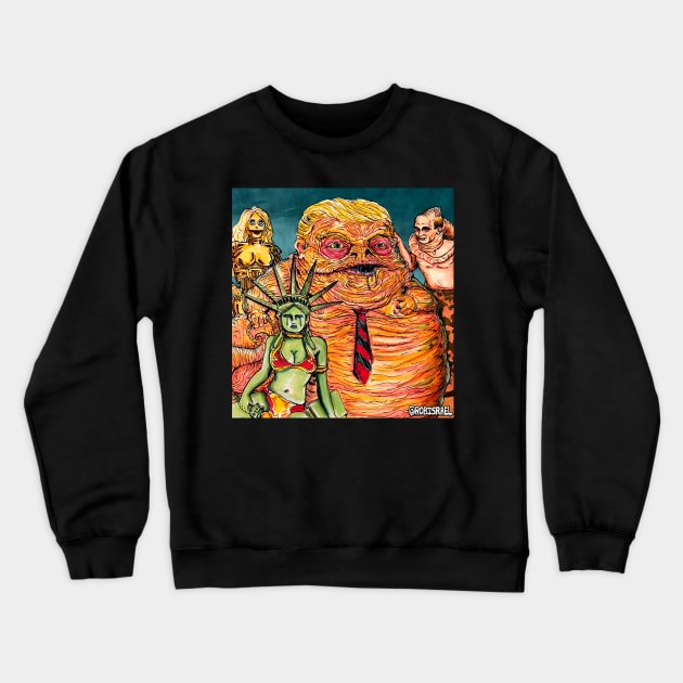 Space Slug Trump Crewneck Sweatshirt by Robisrael